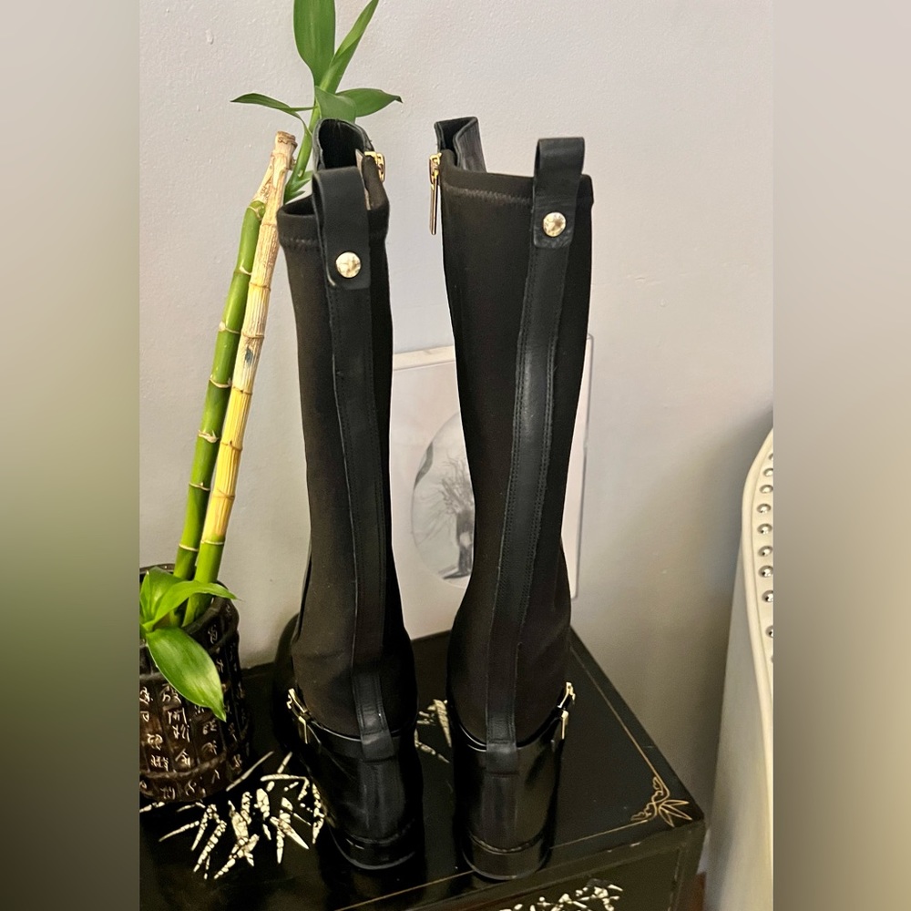 Michael Kors Arley Genuine Leather Riding Boots Sz 8 - Picture 6 of 15